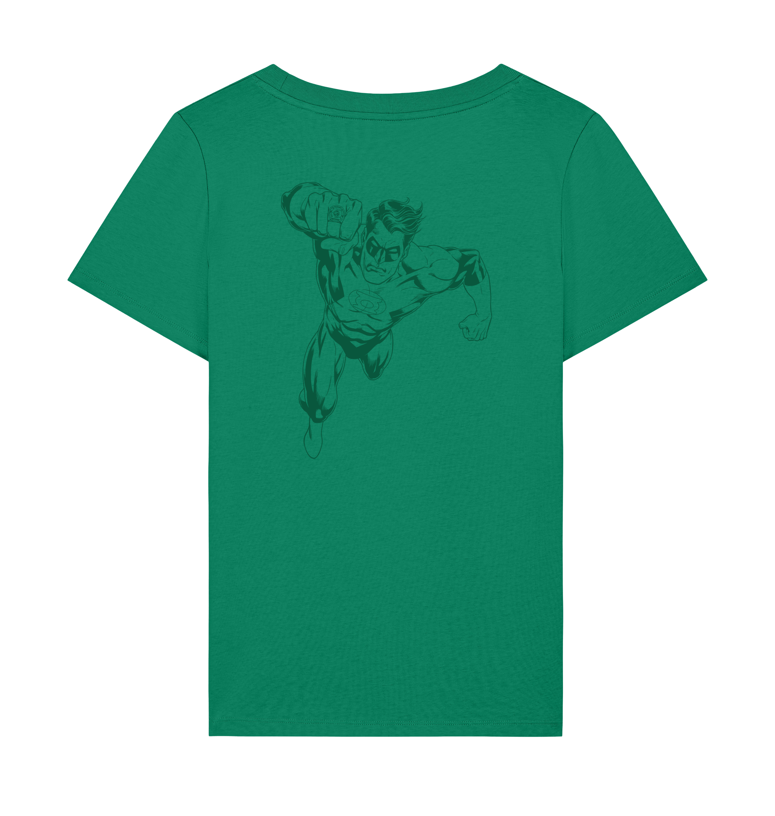 Verdant Green Printed T-shirt Back