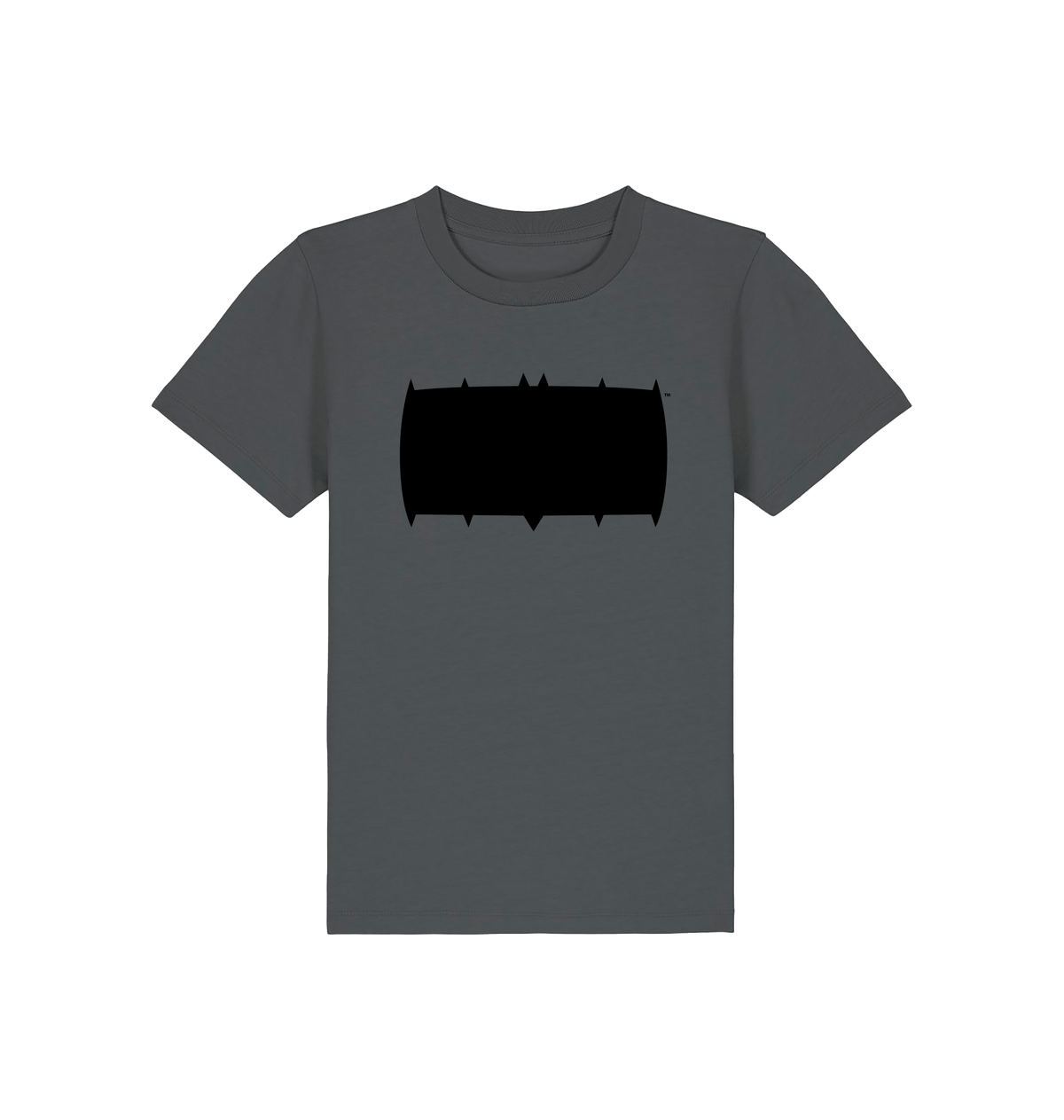 Anthracite Printed Kids T-Shirt Front
