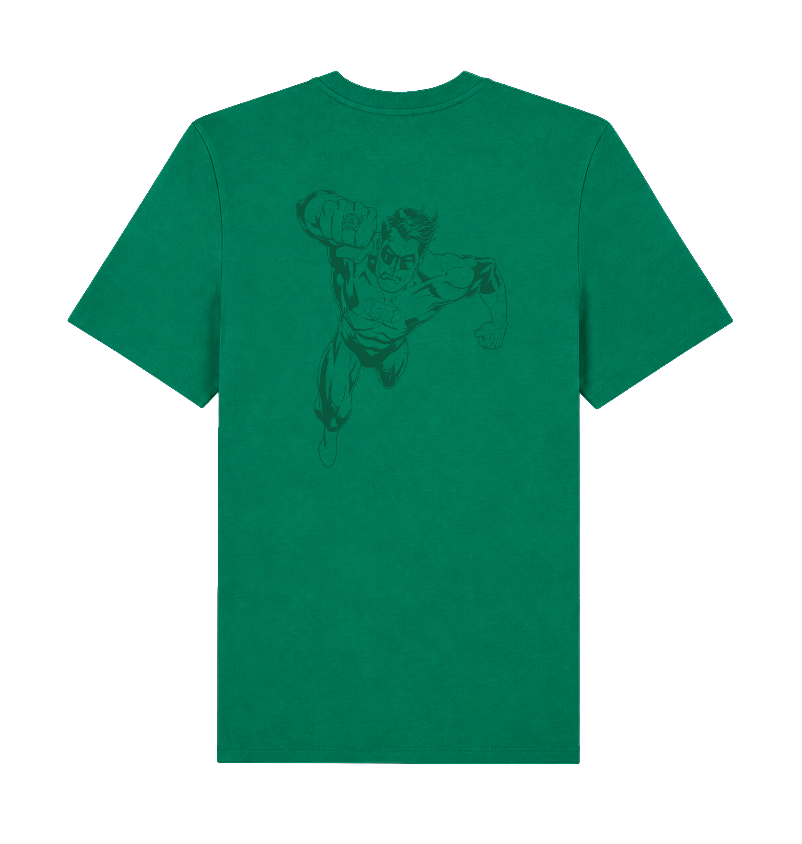Verdant Green Printed T-shirt Back