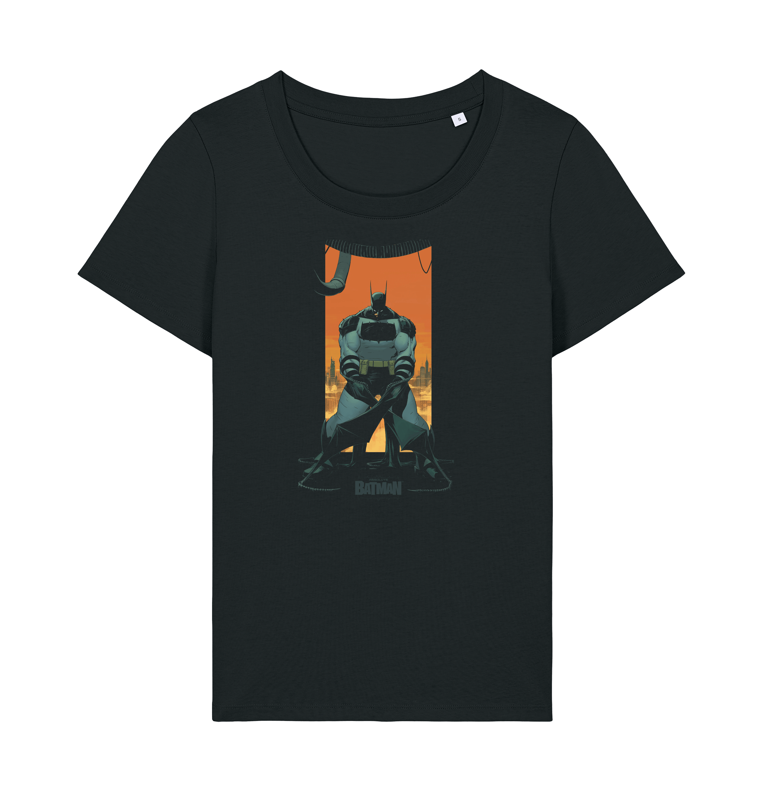 Black Printed T-shirt Front