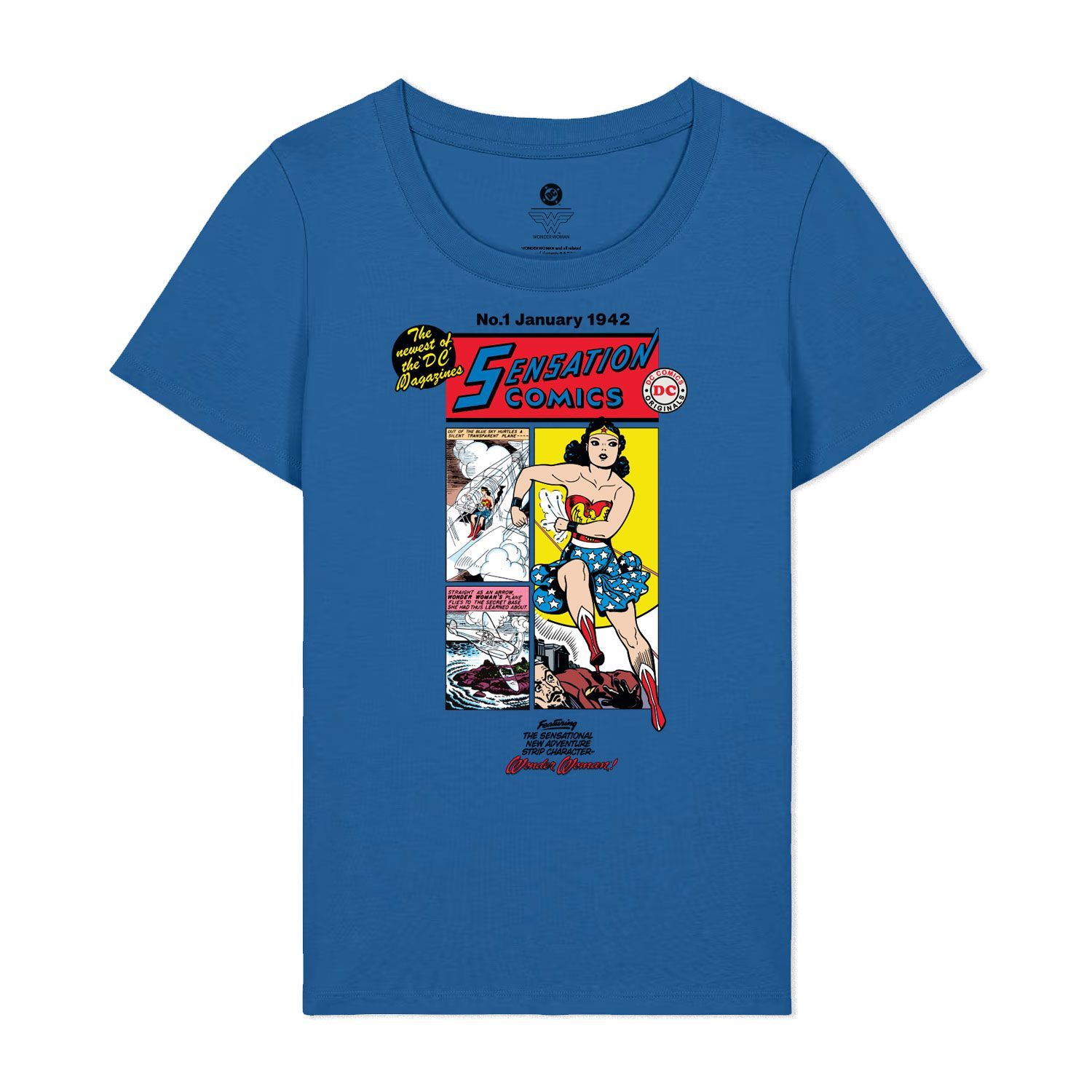 Royal Blue Printed T-shirt Front