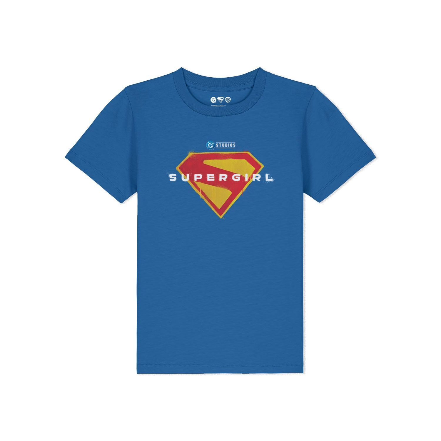 Royal Blue Printed Kids T-Shirt Front