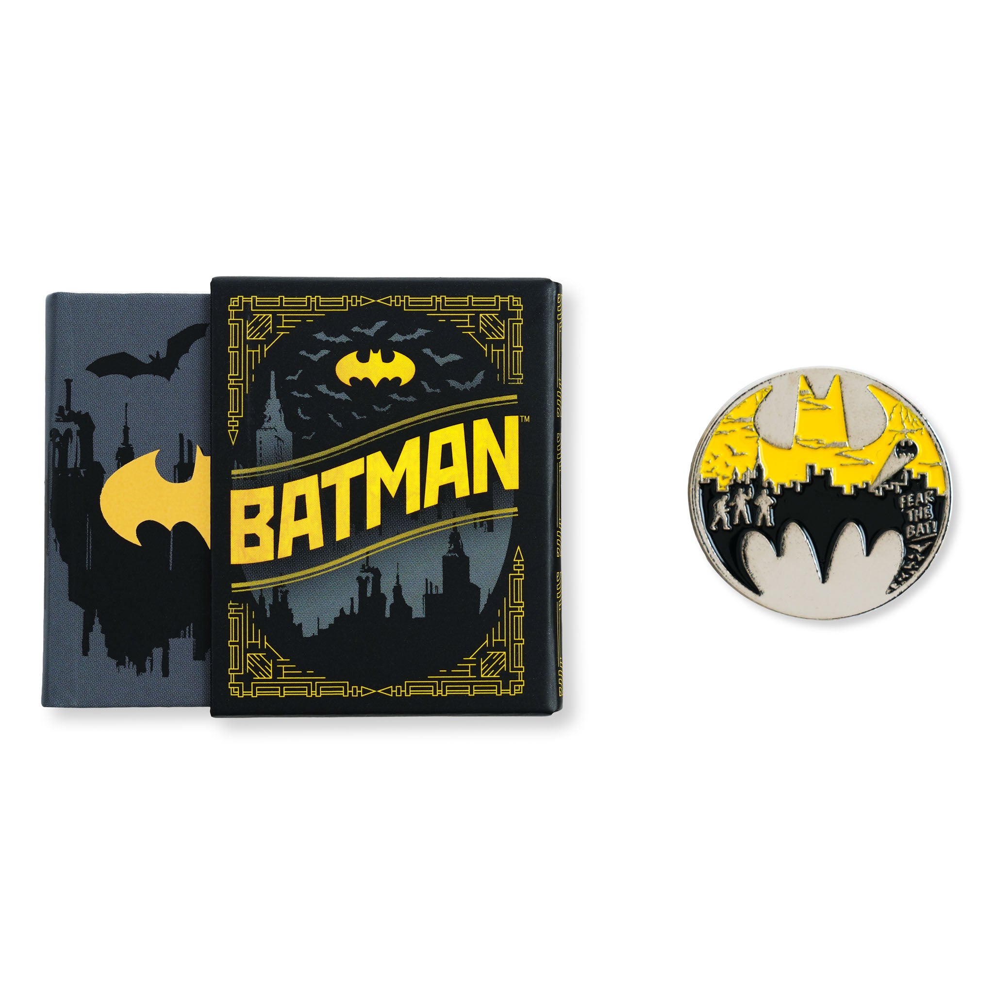 Batman Tiny Book & Pin Badge Set