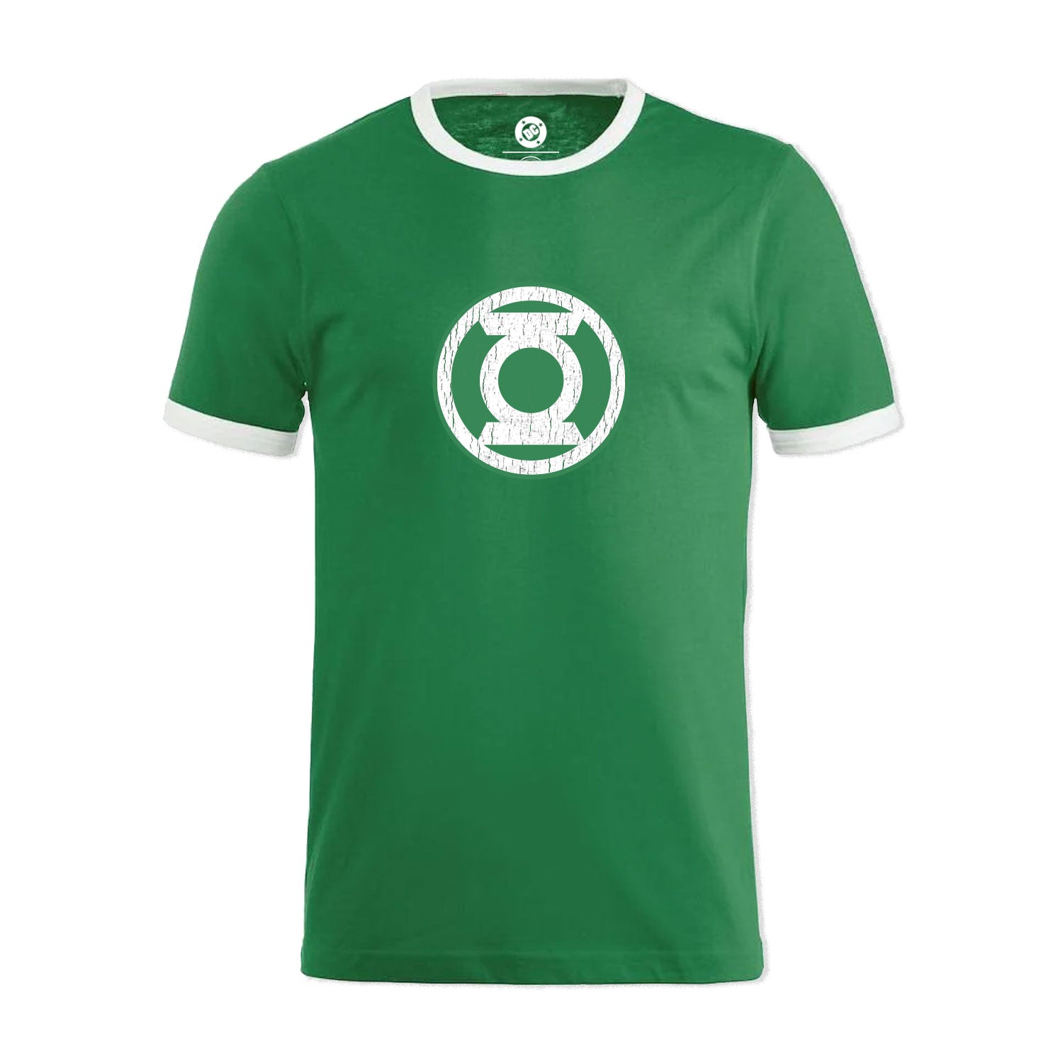 Green Lantern Classic Emblem Unisex Ringer T-Shirt EV-DC Comics
