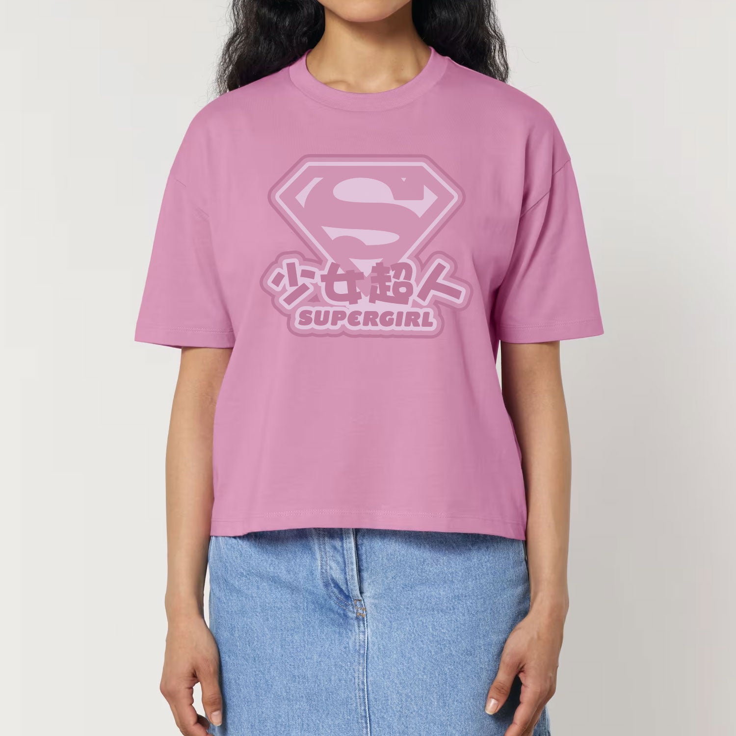 Supergirl Japanese Bubblegum Women's Boxy T-Shirt