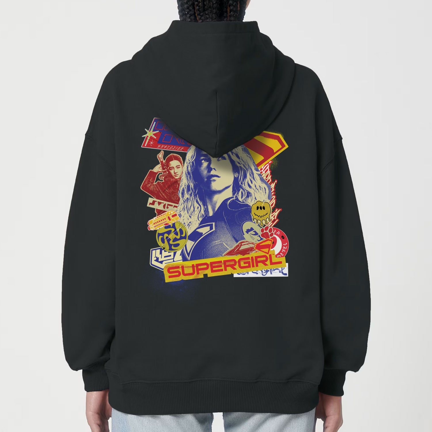 Supergirl (2026) Supergirl Stickers Oversized Unisex Hoodie