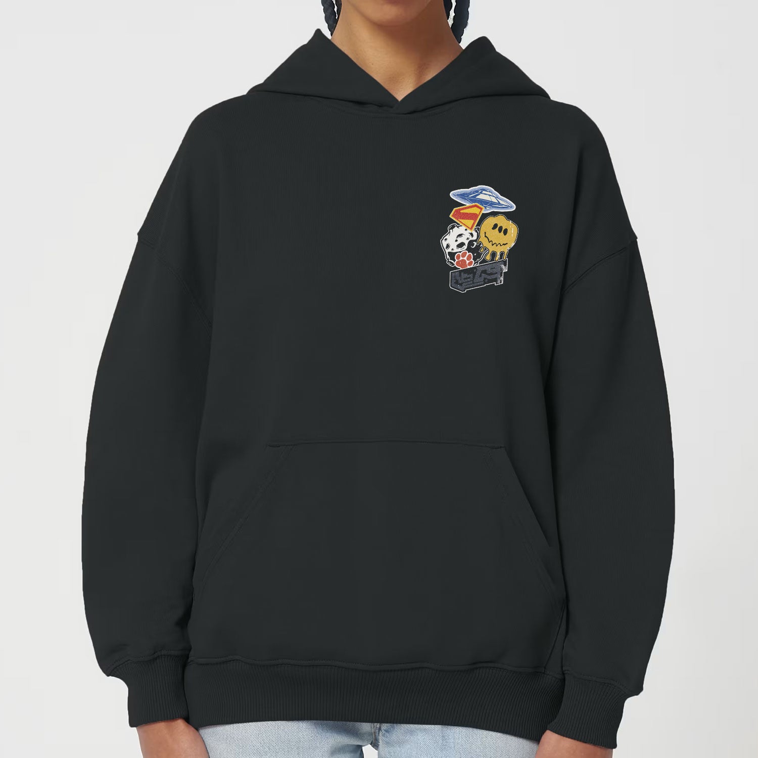 Supergirl (2026) Supergirl Stickers Oversized Unisex Hoodie