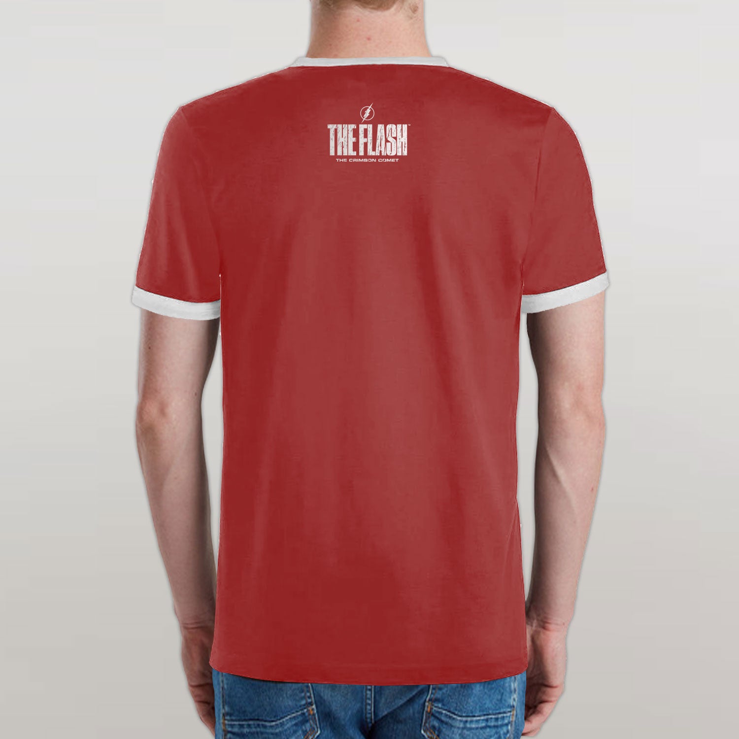 The Flash Ringer Tee- UNISEX EV-DC Comics