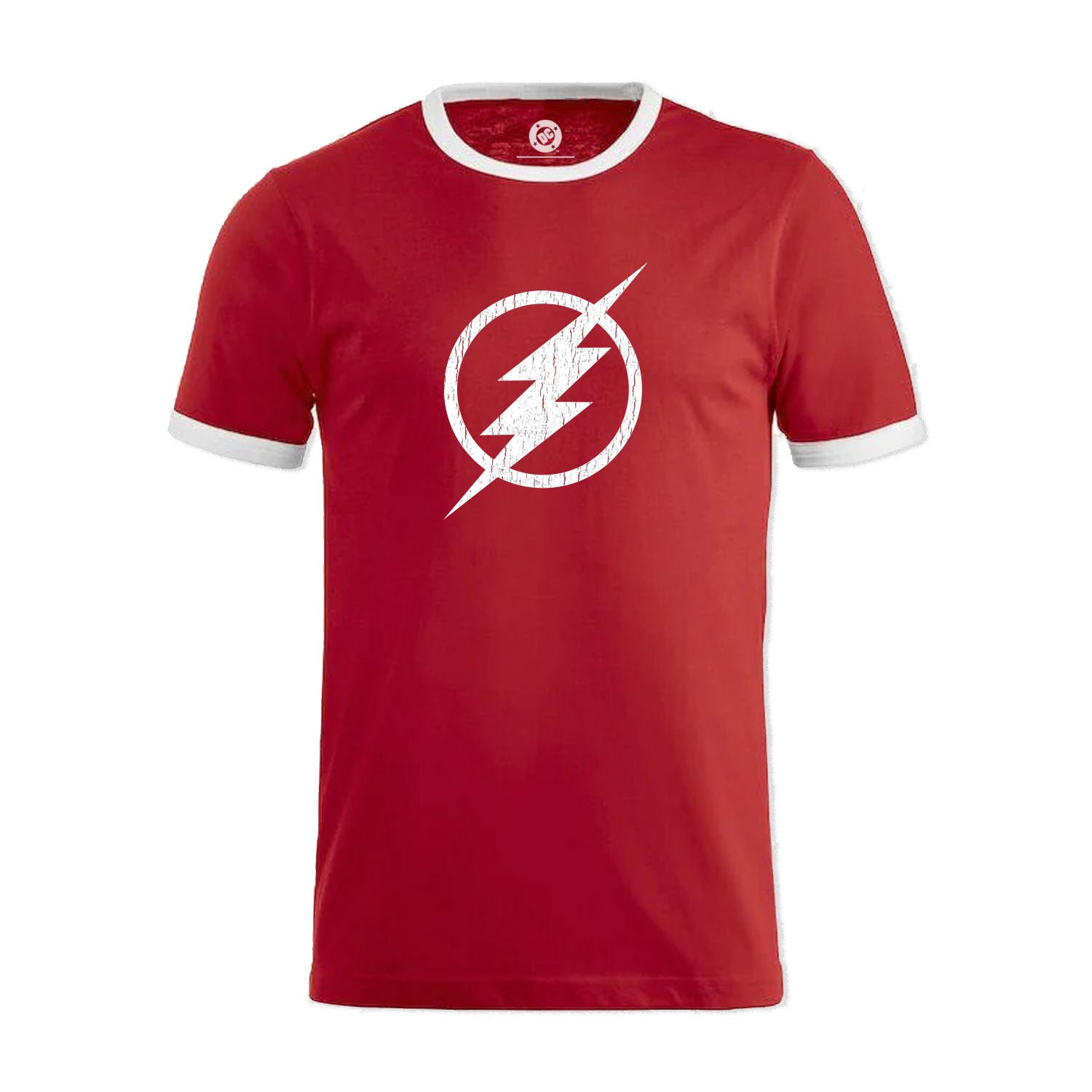 The Flash Ringer Tee- UNISEX EV-DC Comics