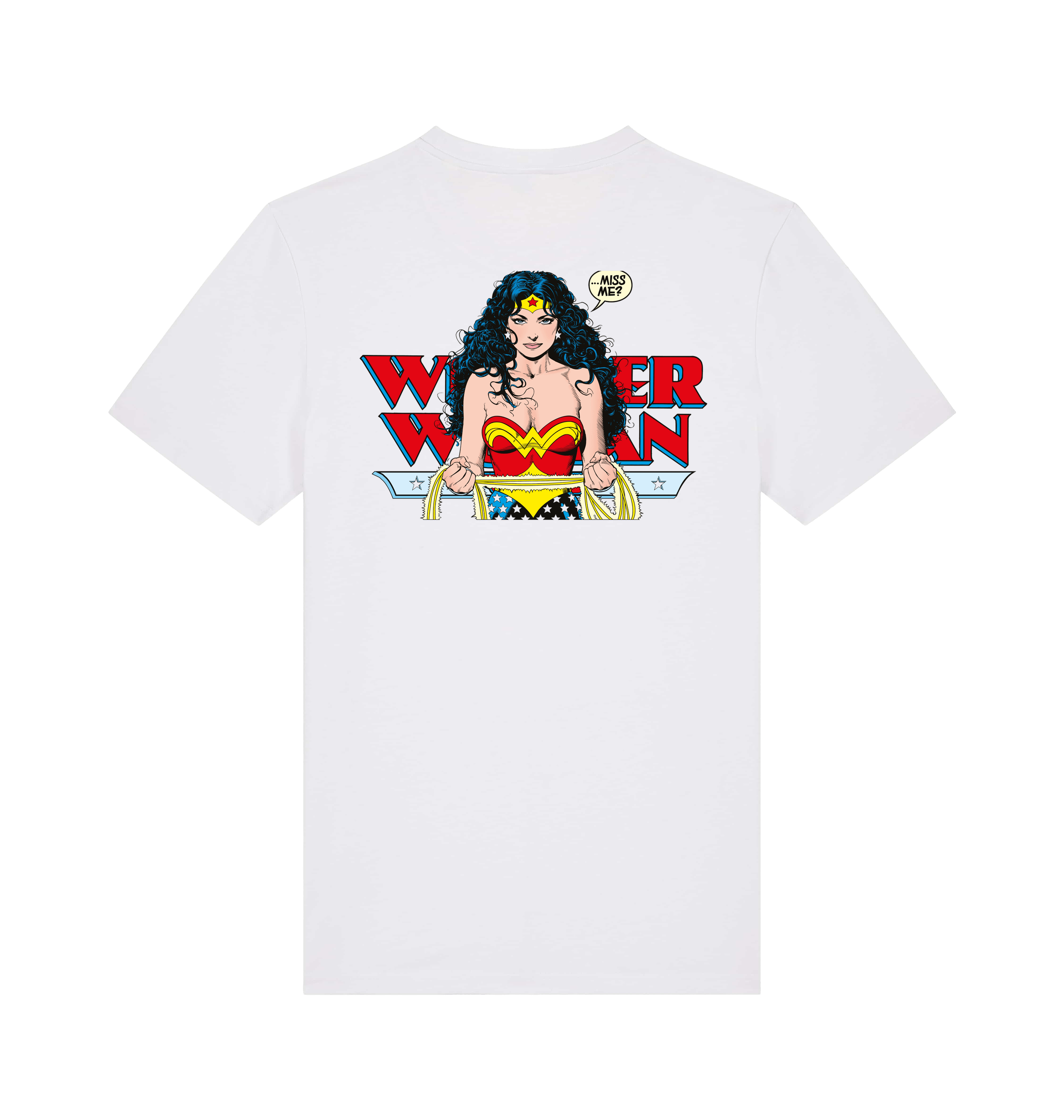 White Printed T-shirt Back