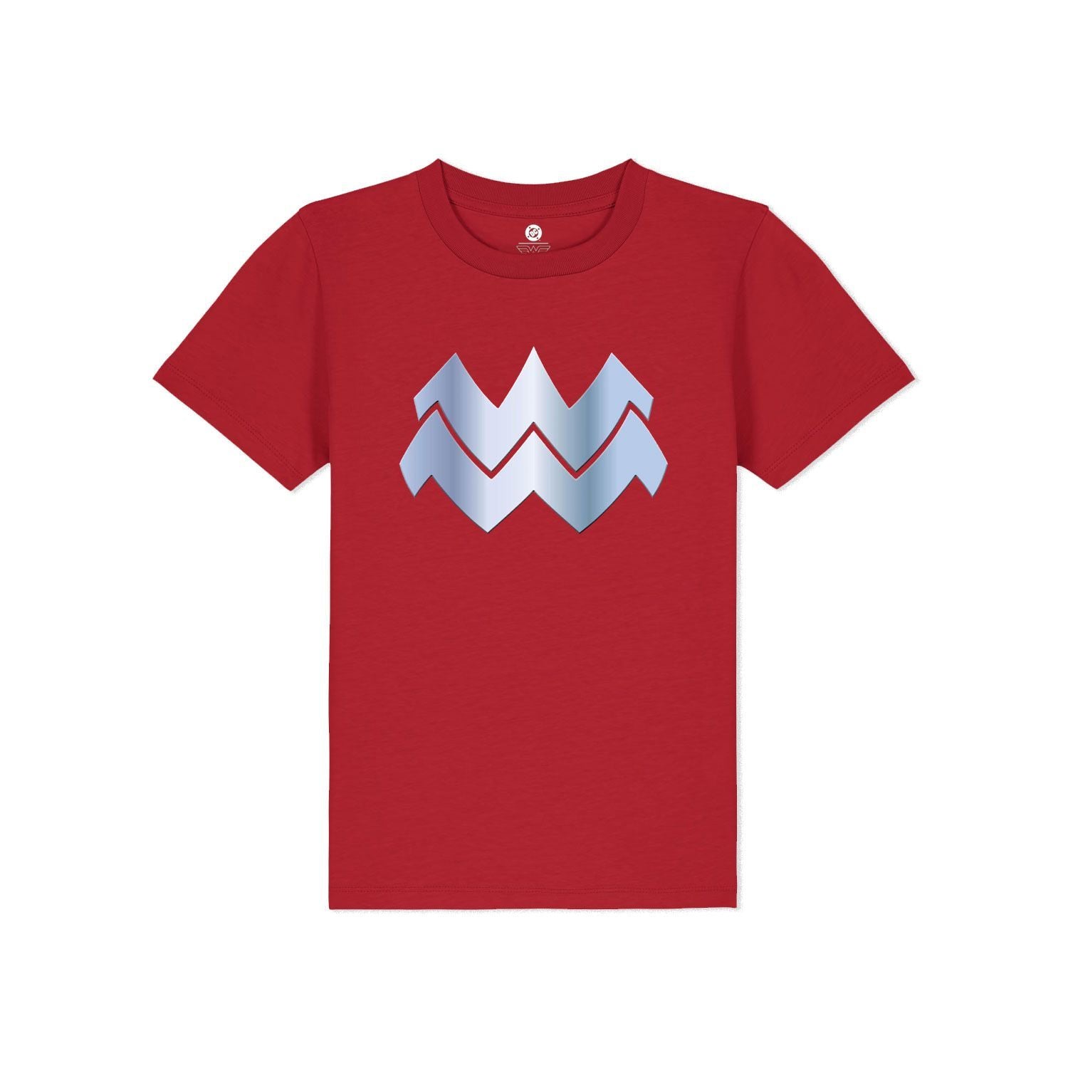 Red Printed Kids T-Shirt Front