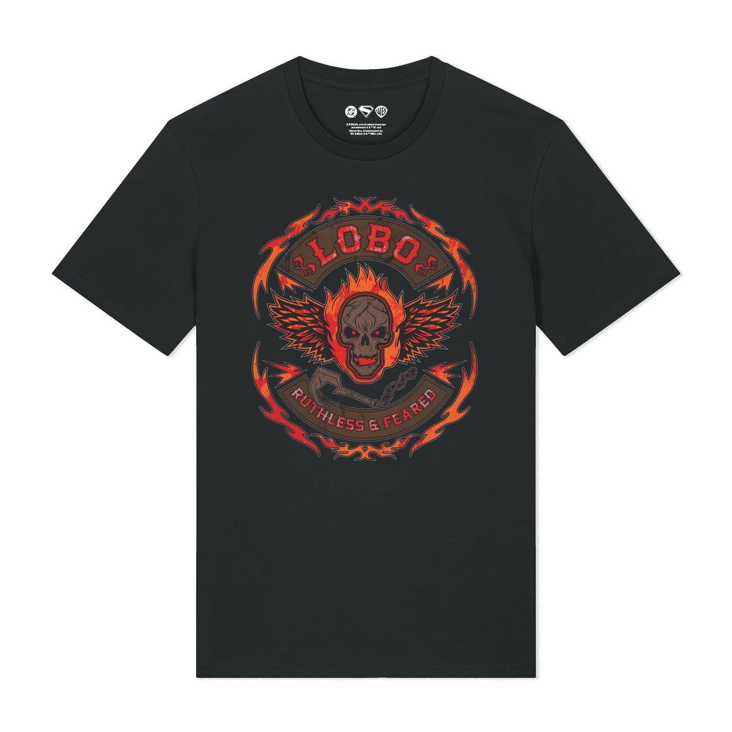 Black Printed T-shirt Front