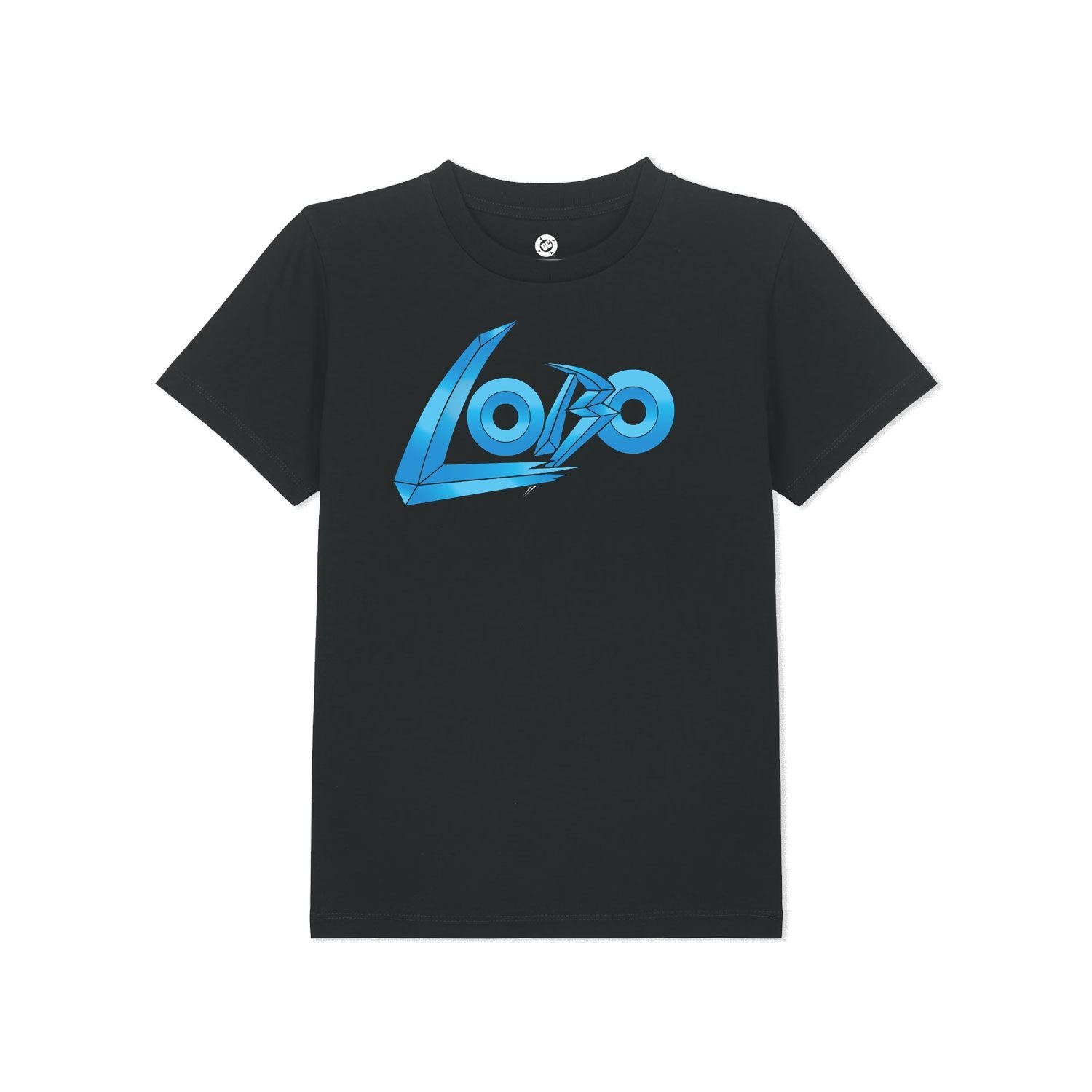 Black Printed Kids T-Shirt Front