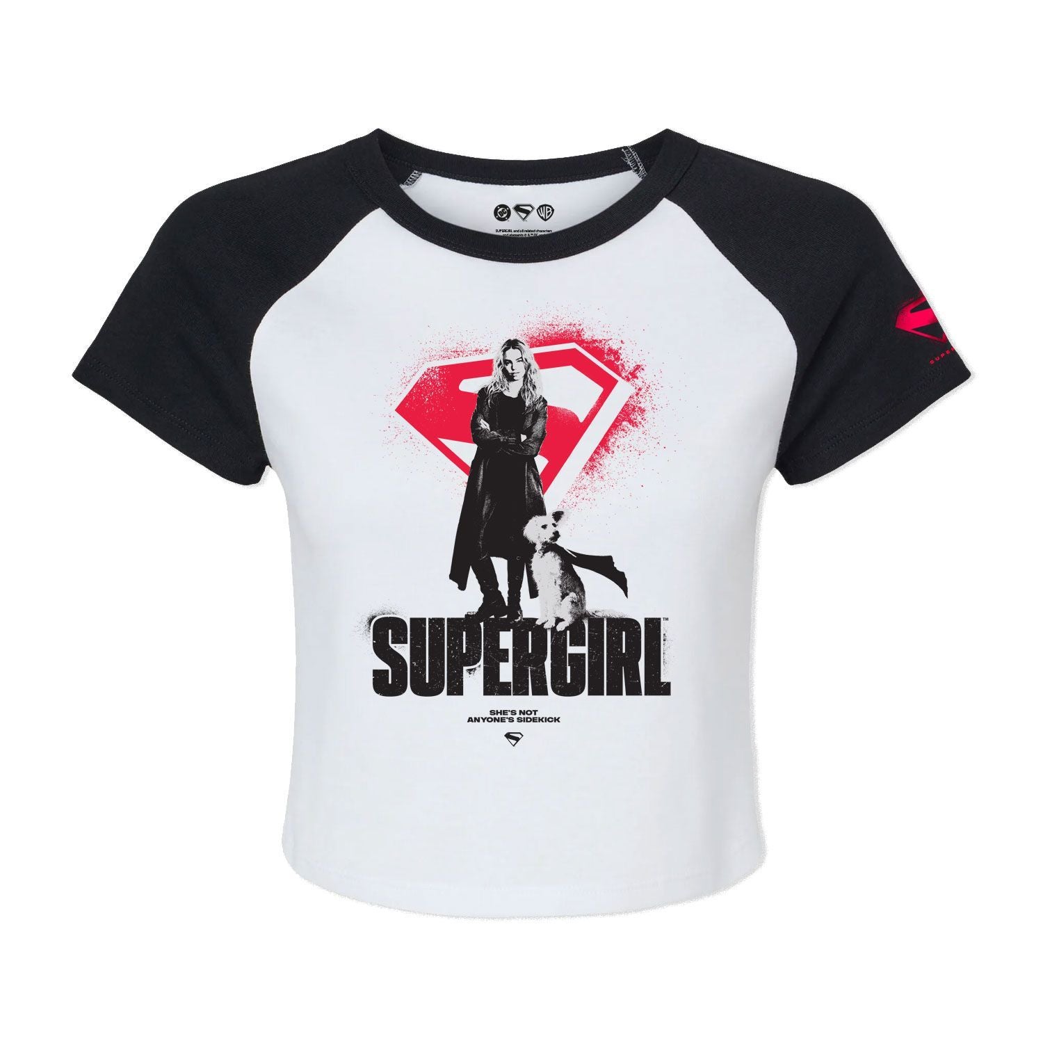 black Printed T-shirt Front