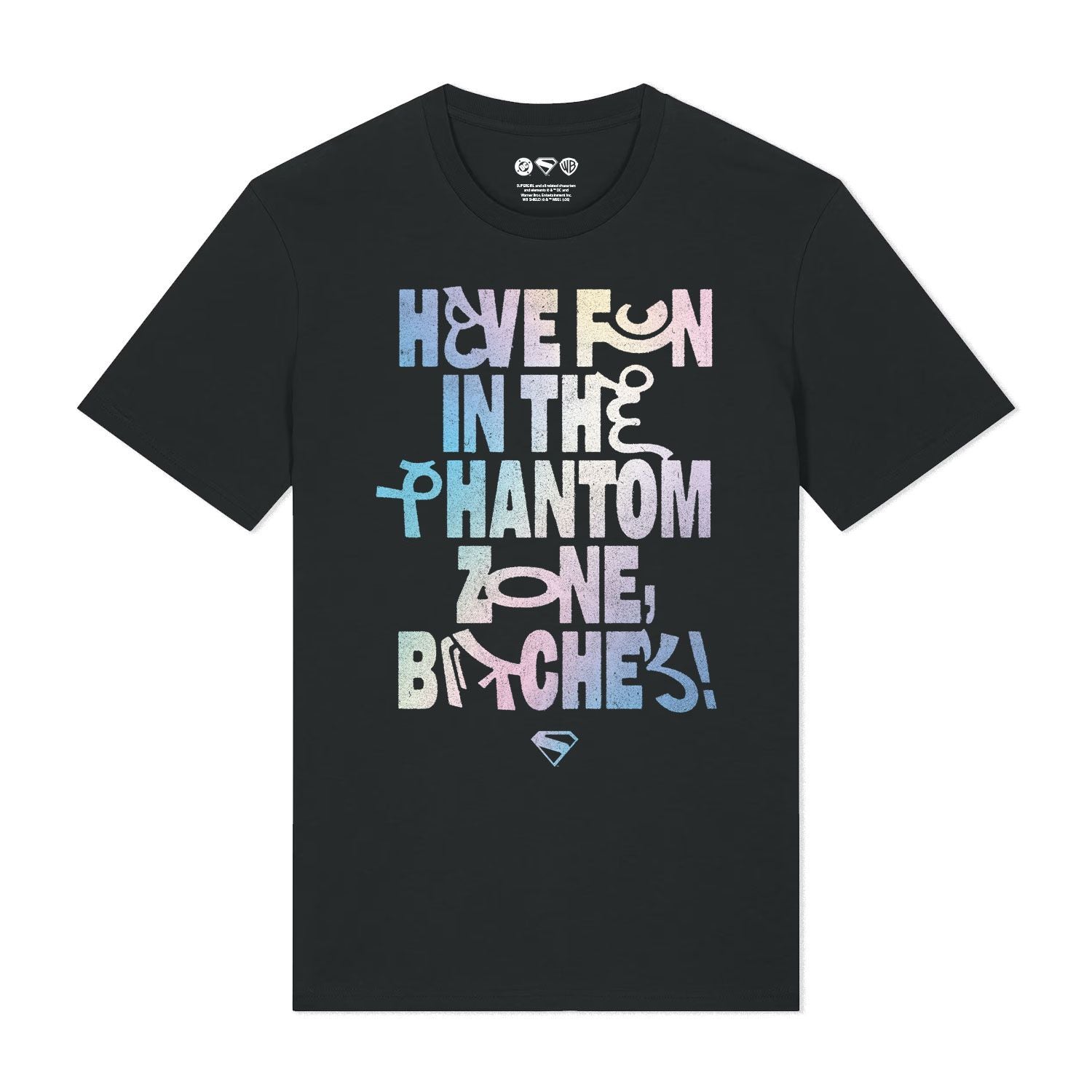 Black Printed T-shirt Front