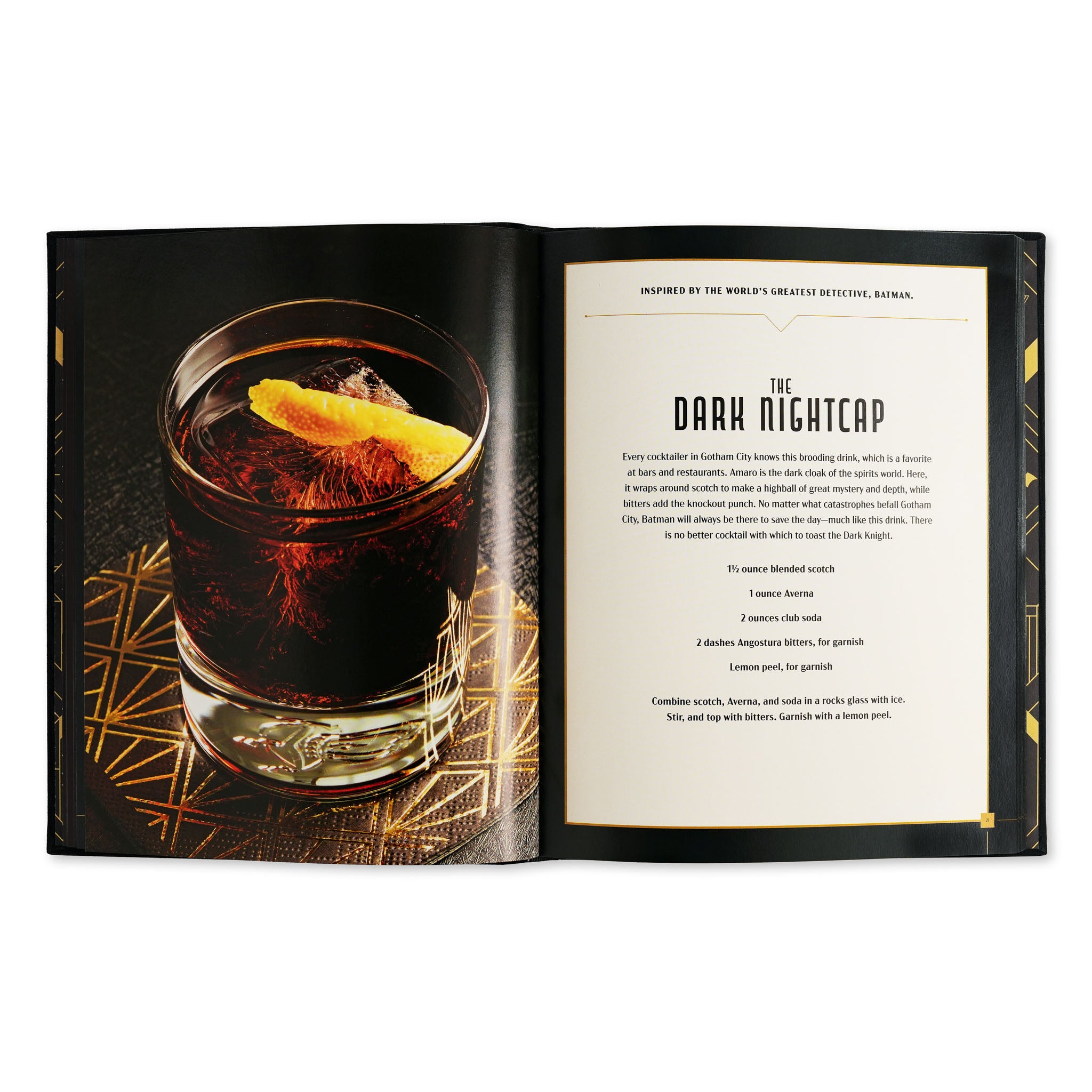 Batman Gotham City Cocktails Book & Shaker Set