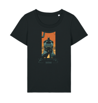 Black Printed T-shirt Front
