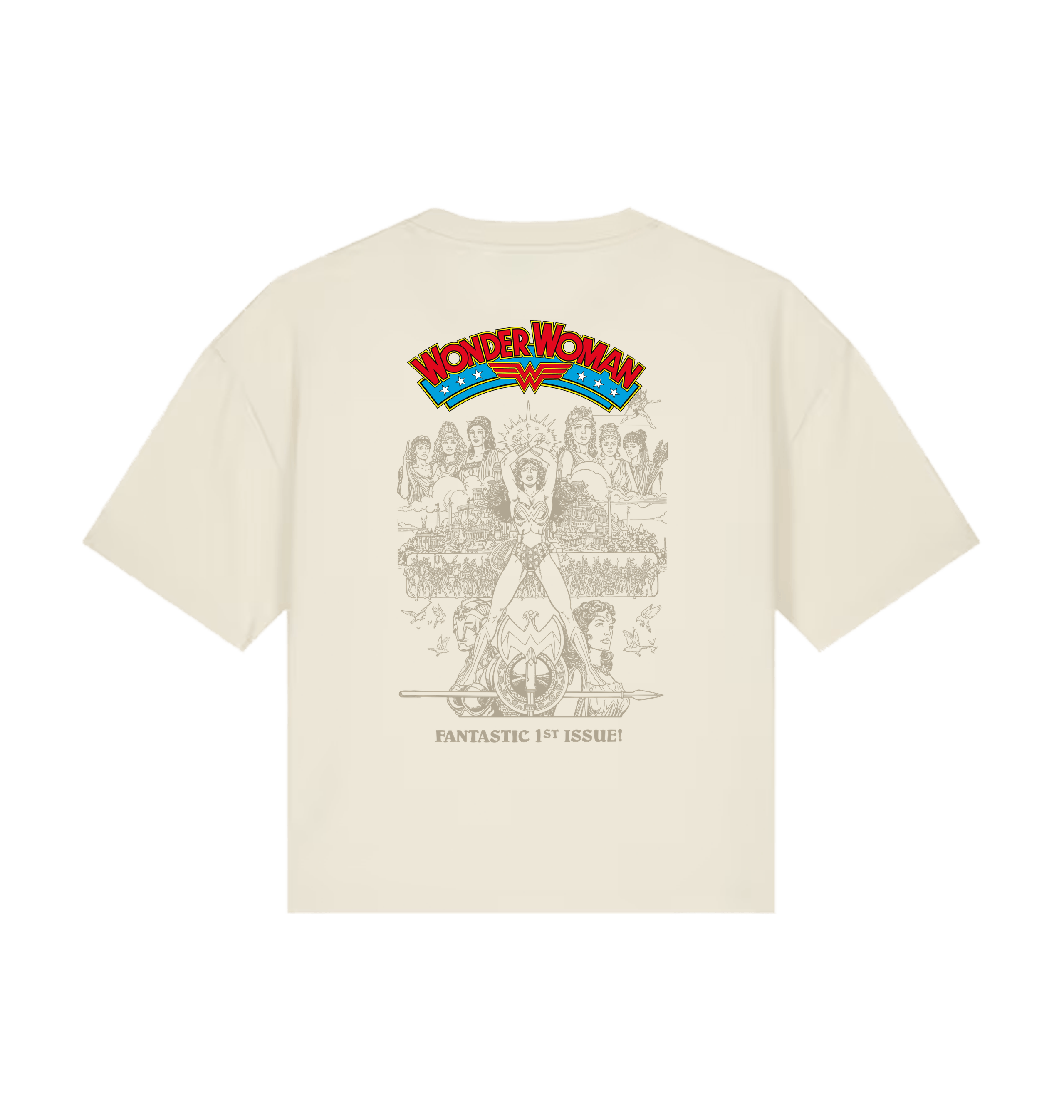 Natural Raw Printed T-shirt Back