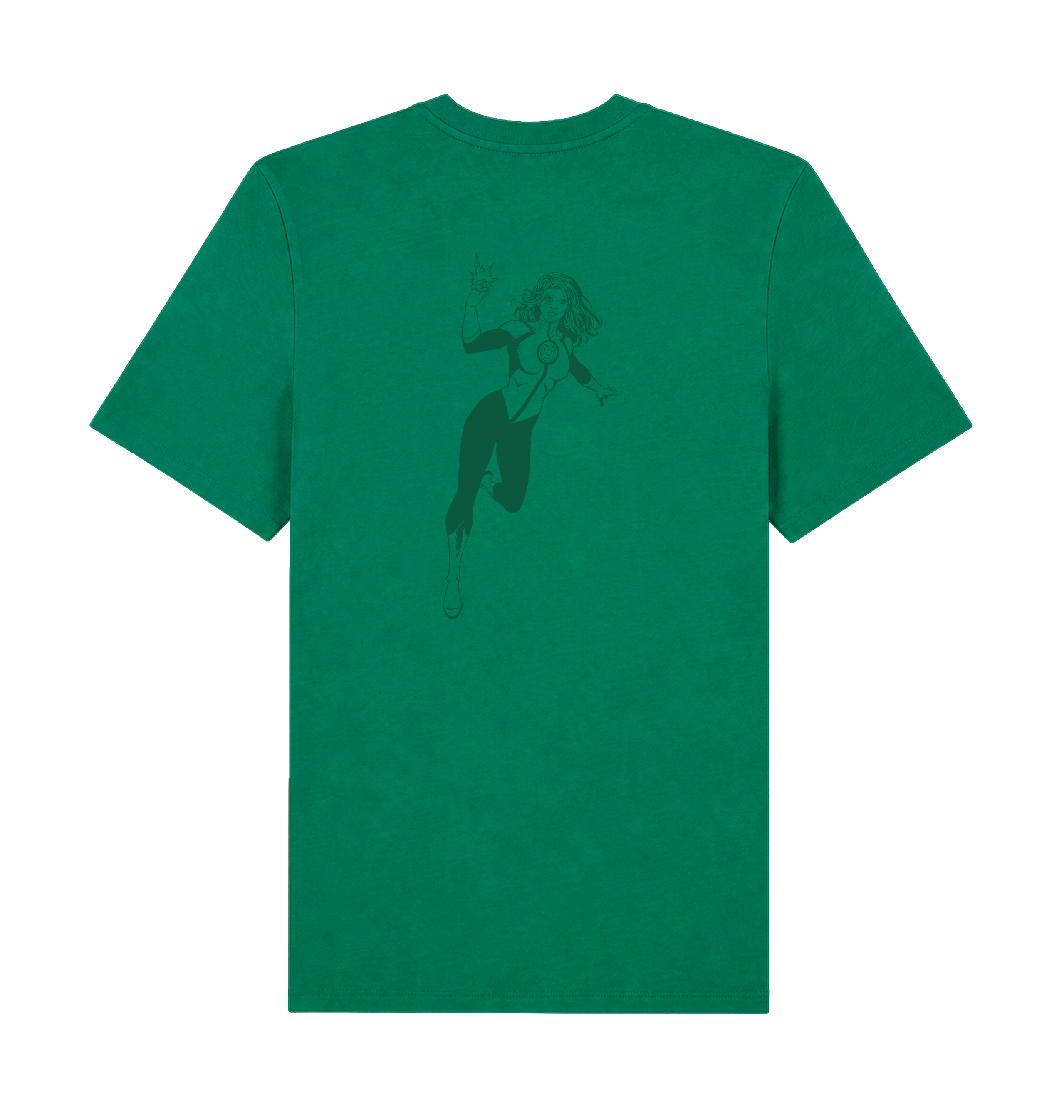 Verdant Green Printed T-shirt Back