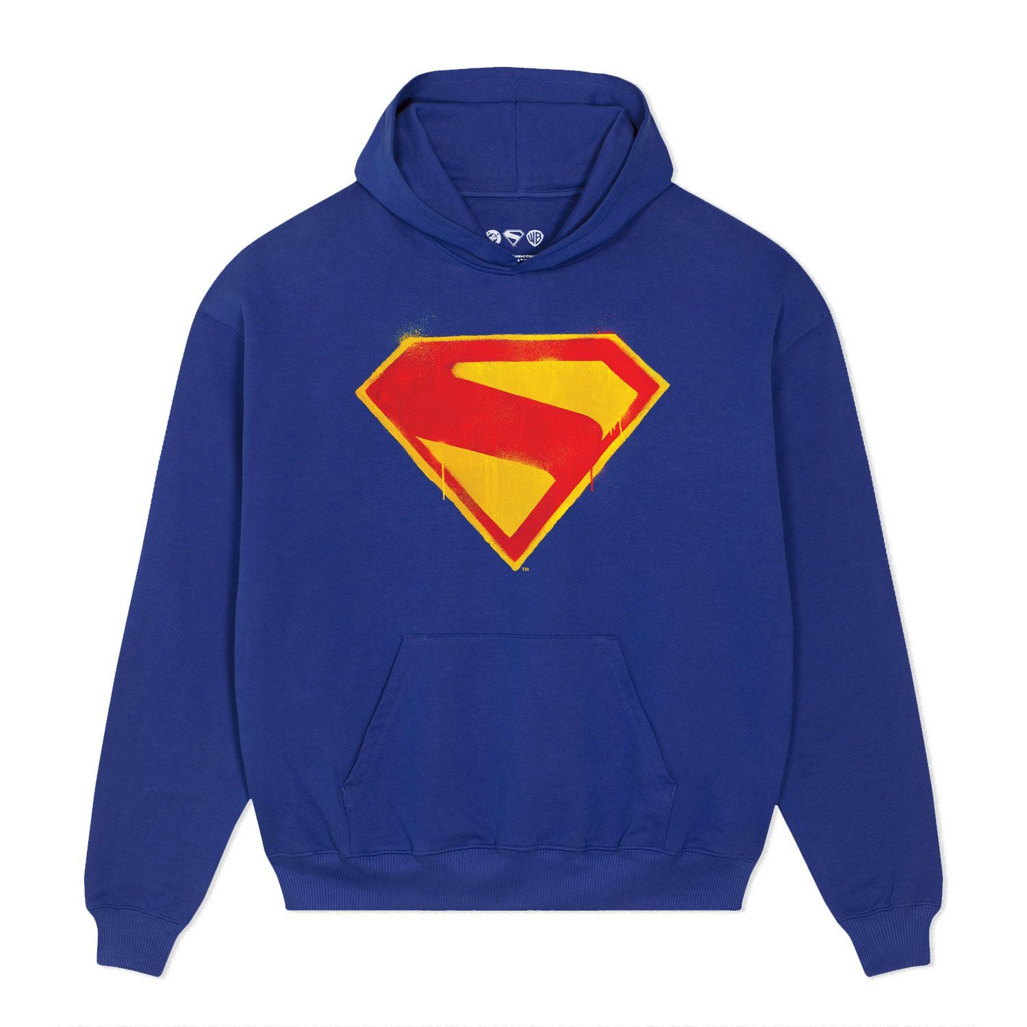 Worker Blue Printed Sweater Front