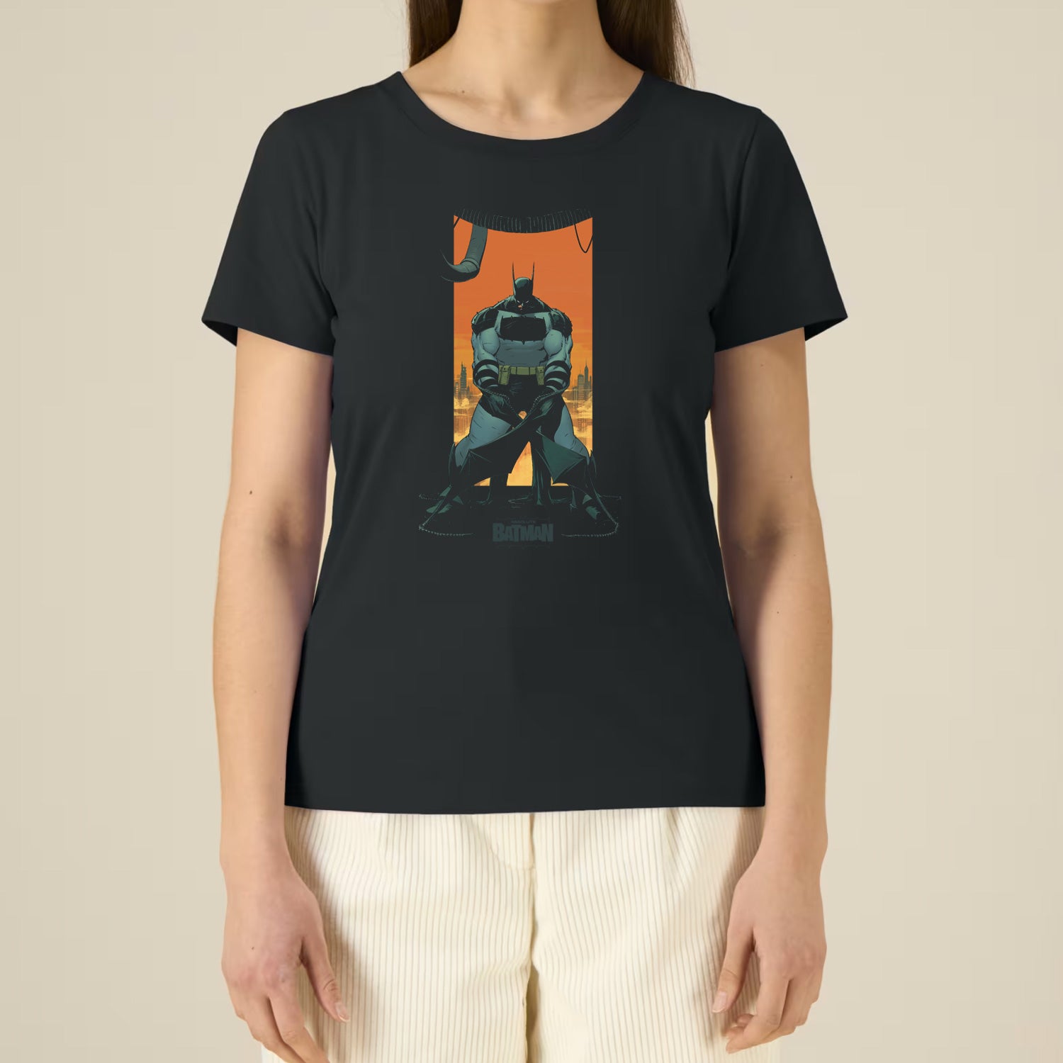 Absolute Batman 1A Cover Negative Ladies T - shirt