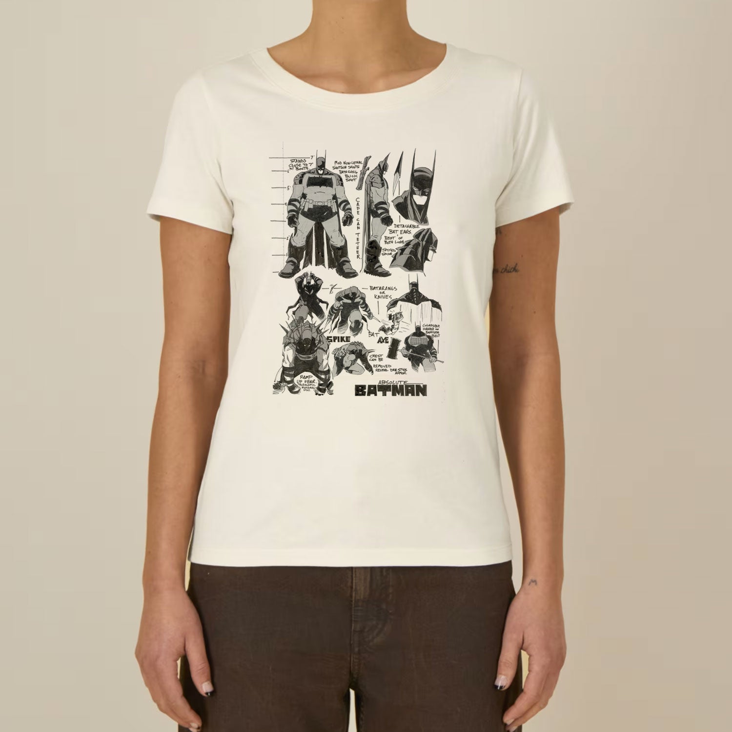 Absolute Sketch Ladies T-shirt EV-DC Comics