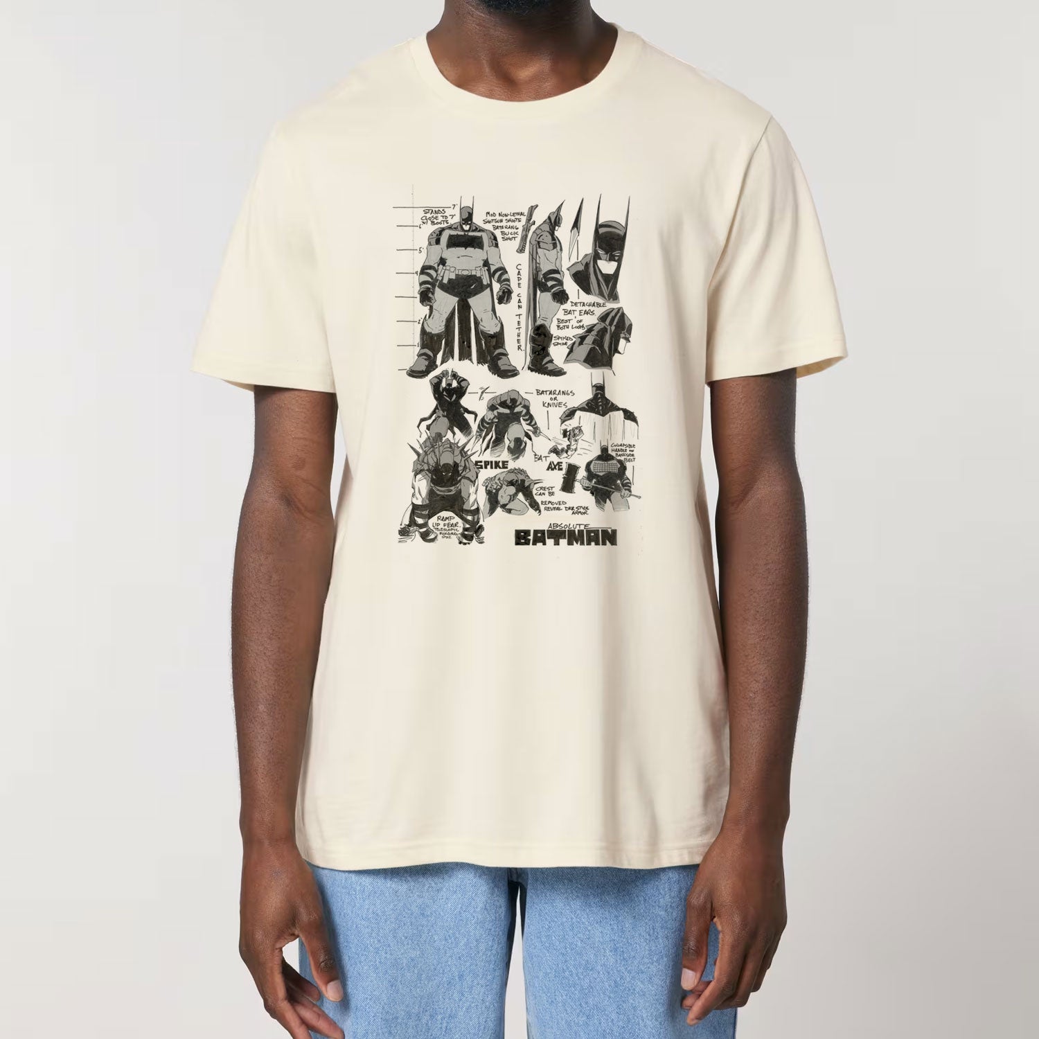 Absolute Sketch Unisex T-shirt EV-DC Comics