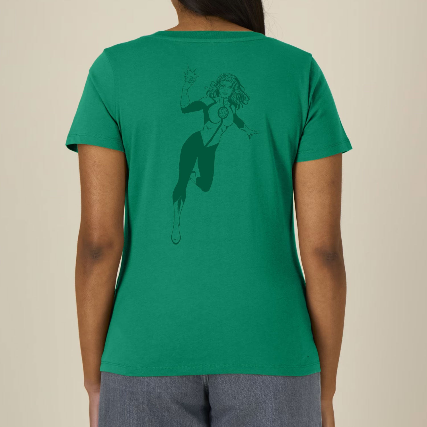 Green Lantern Classic Emblem Jessica Cruz Unisex T-Shirt EV-DC Comics
