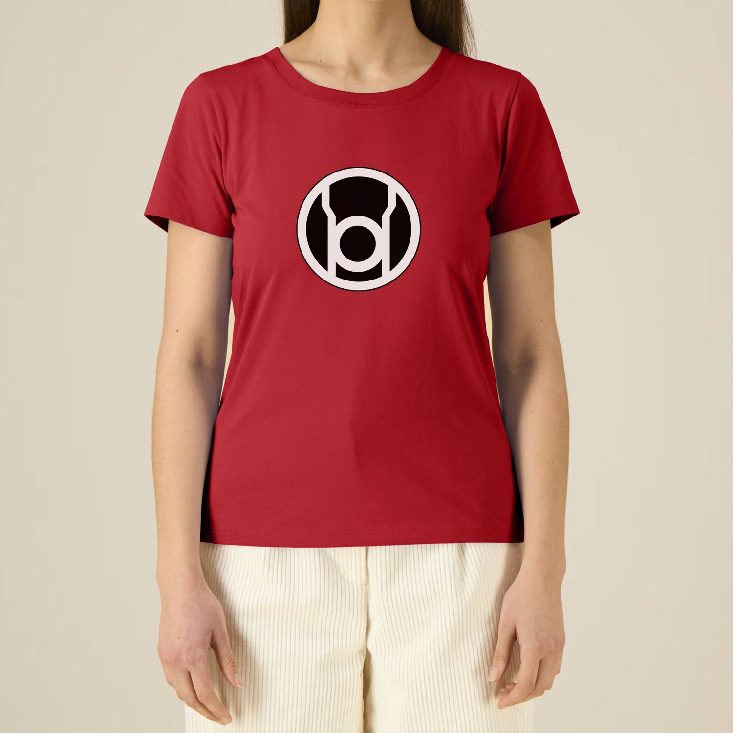 Red Lantern Classic Emblem Women's T-Shirt EV-DC Comics