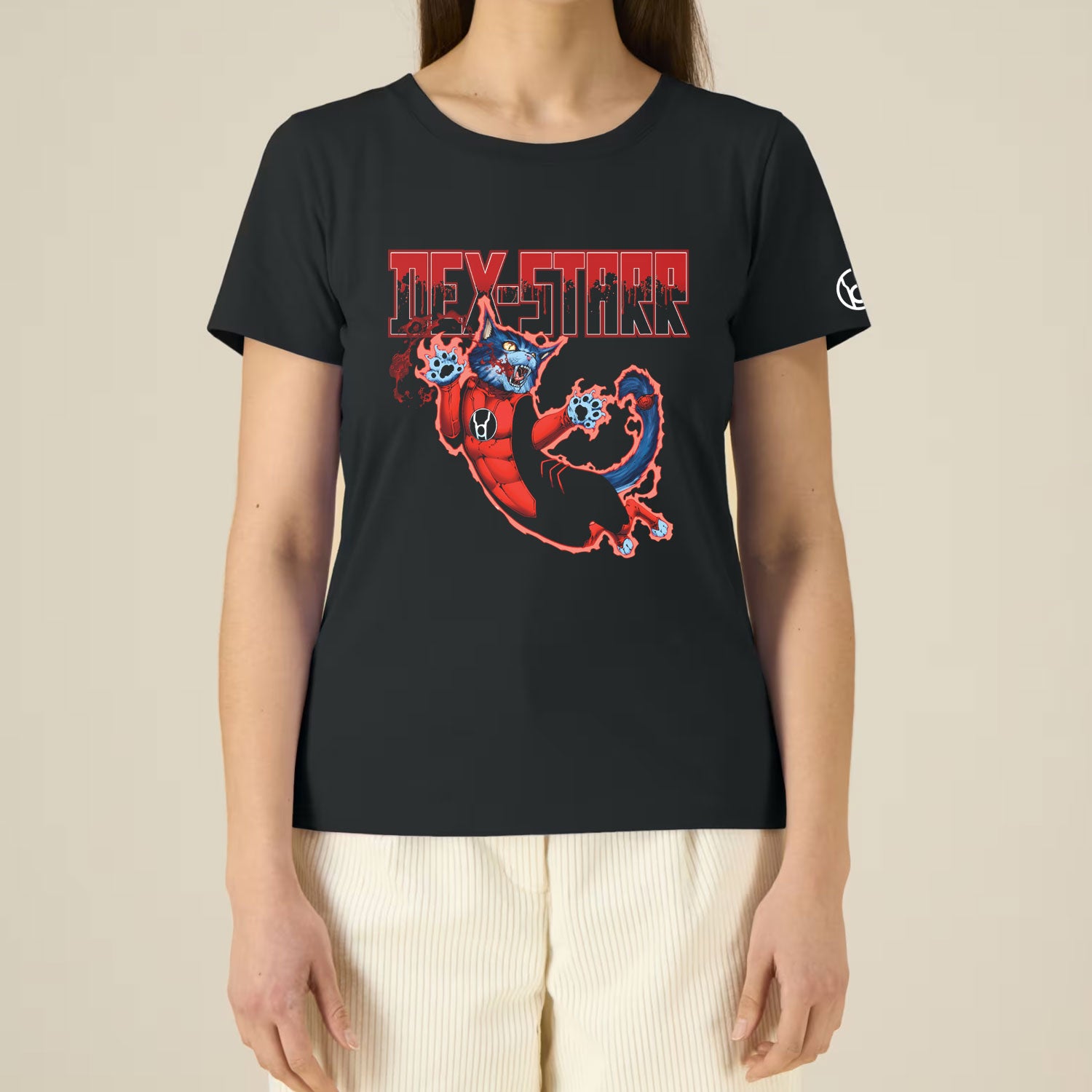 Red Lanterns Dex-Starr Hero Ladies T-shirt EV-DC Comics