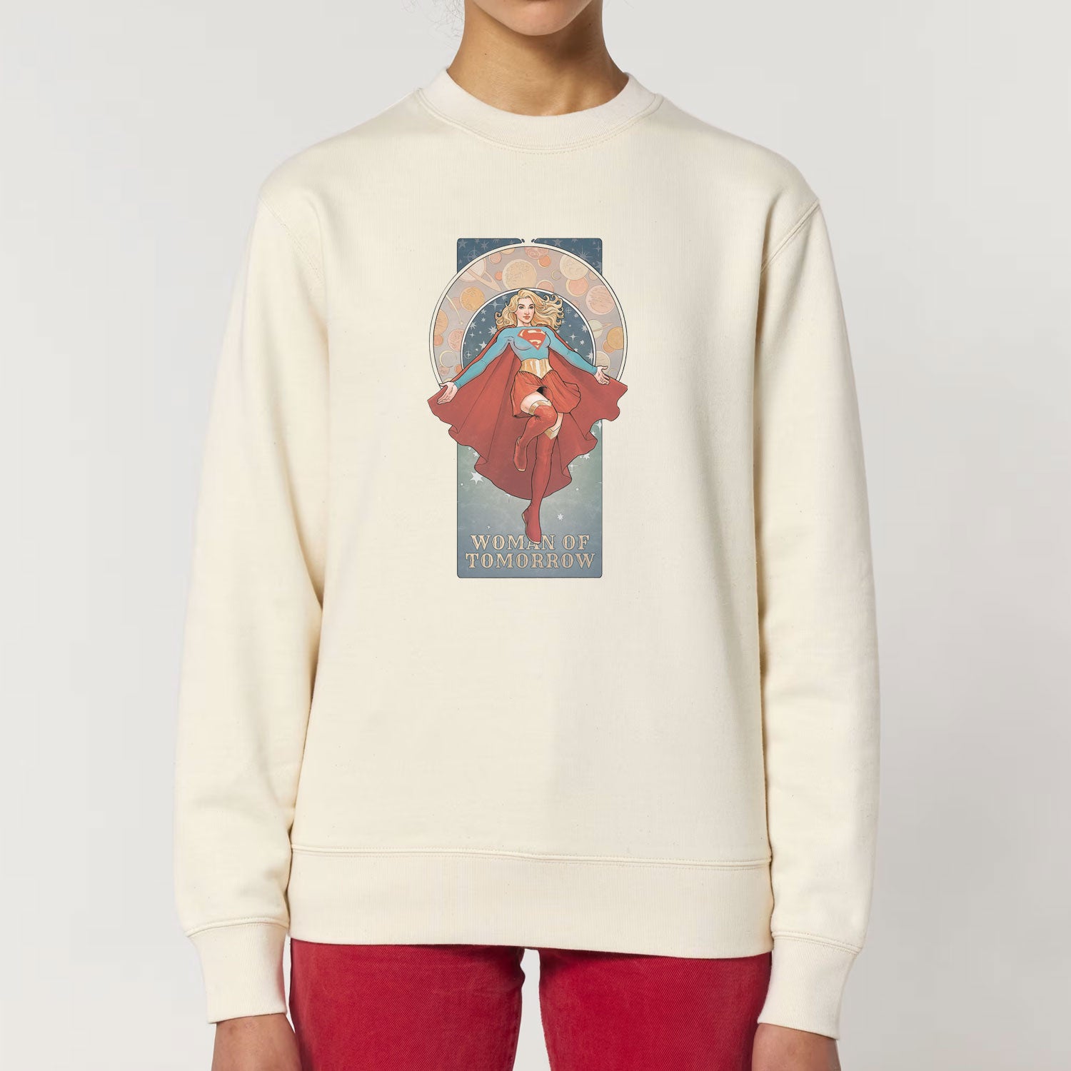 Supergirl Art Nouveau Unisex Sweatshirt