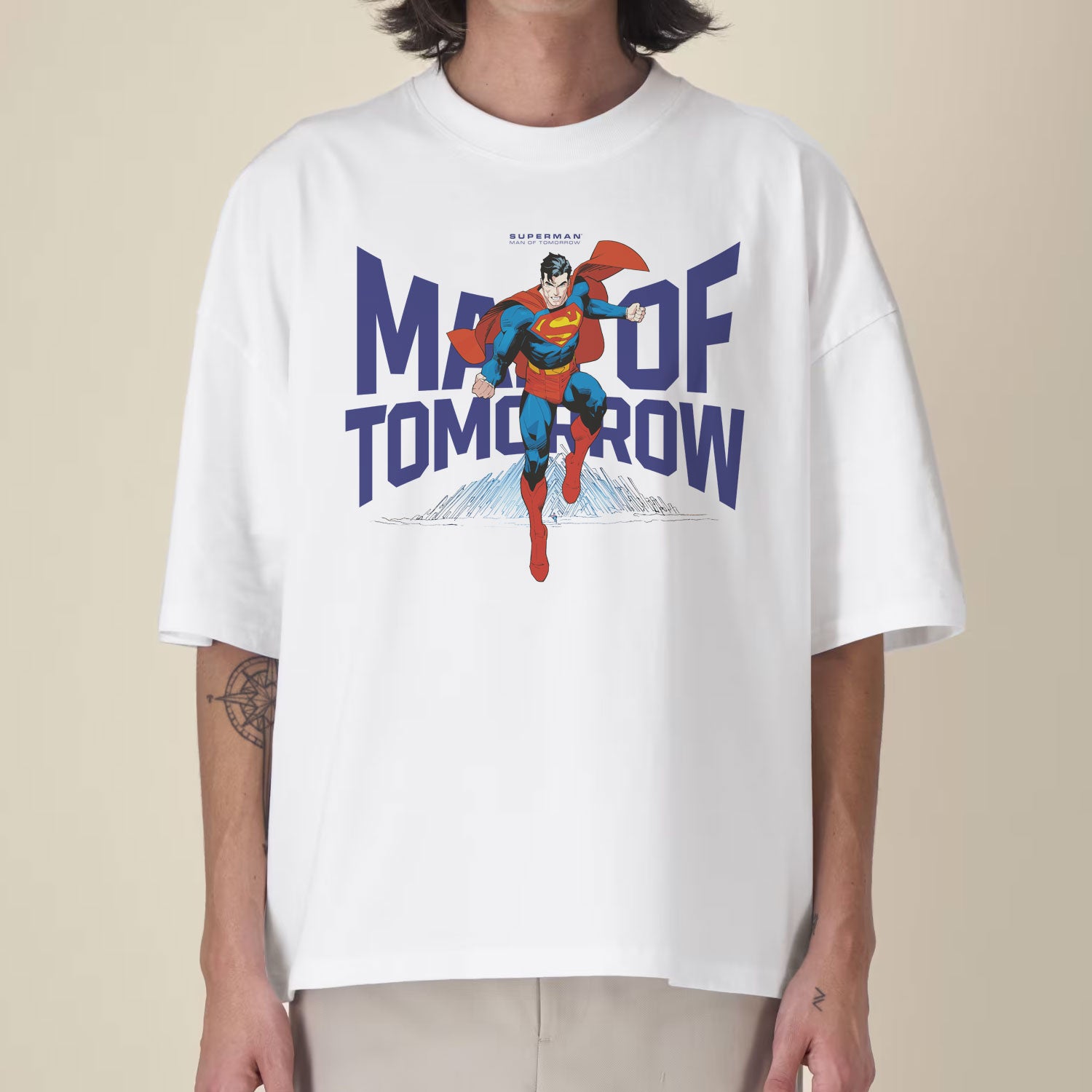 Superman Man of Tomorrow Unisex Boxy T-Shirt