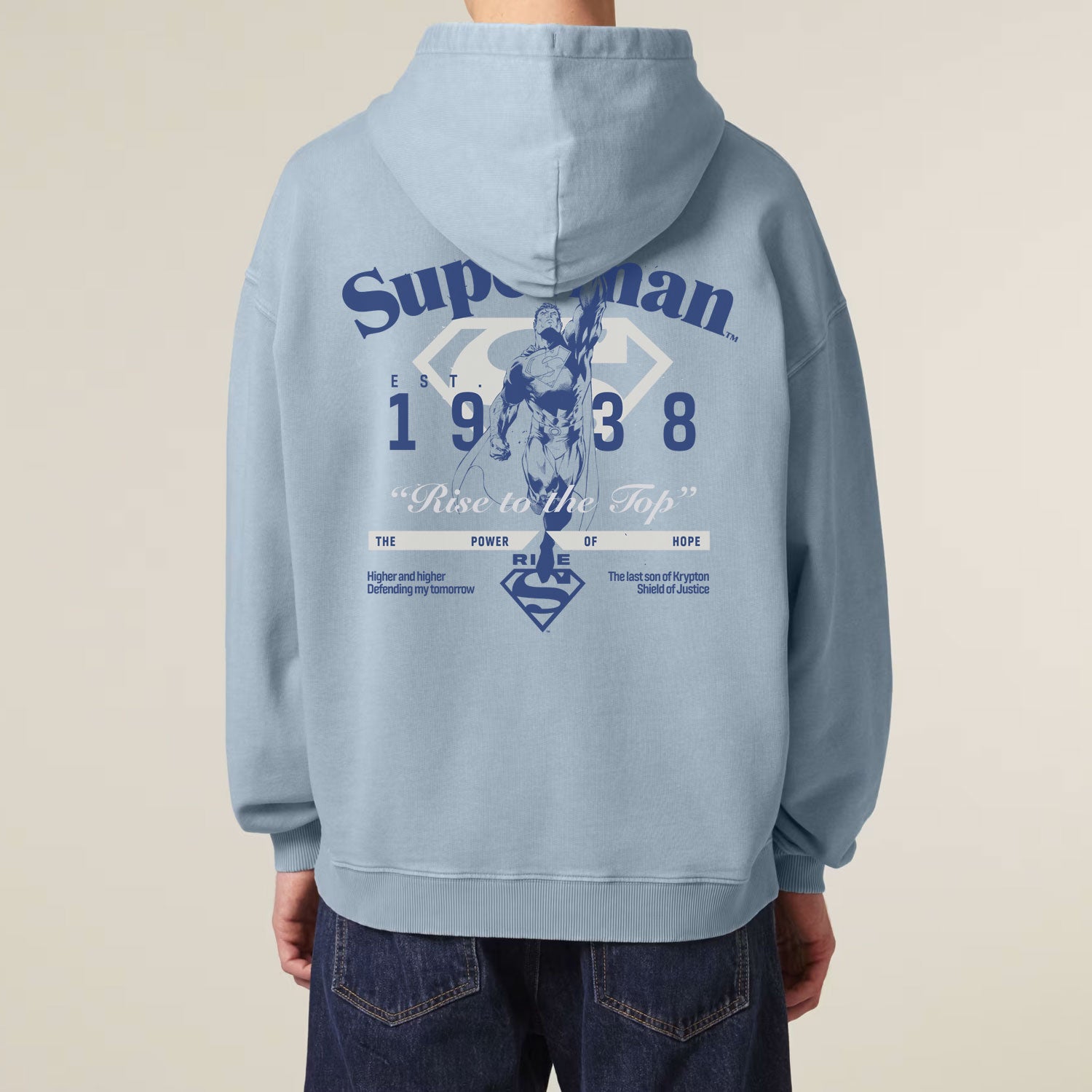 Superman Rise To The Top Unisex Oversized Hoodie
