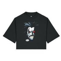 Black Printed T-shirt Front