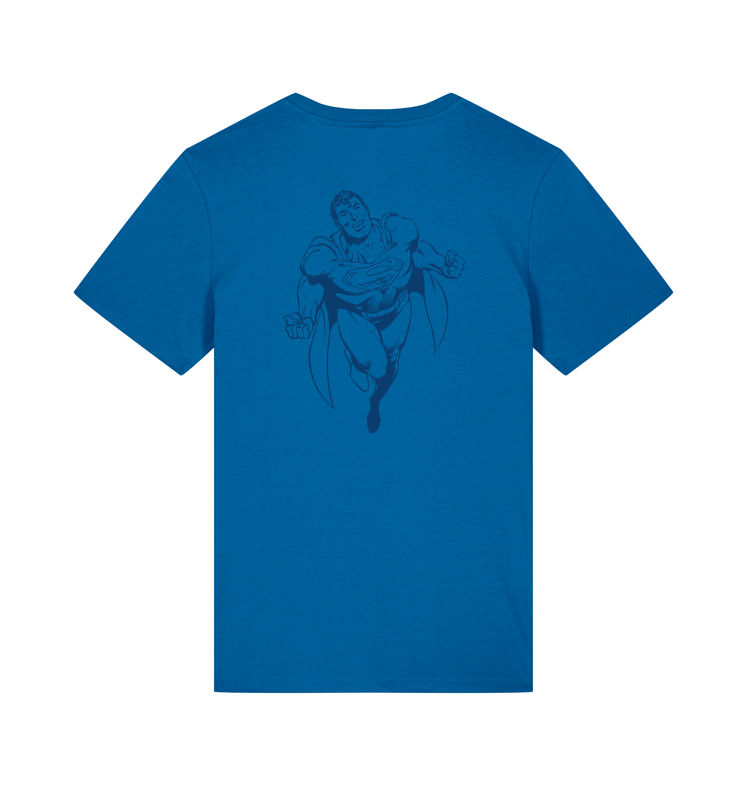 Royal Blue Printed T-shirt Back