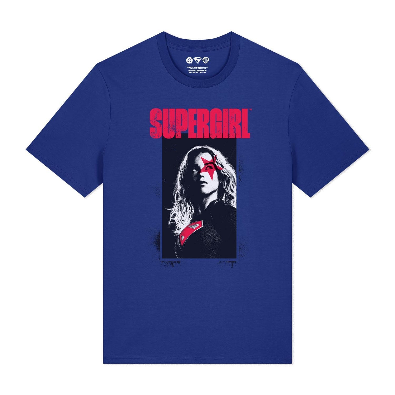 Worker Blue Printed T-shirt Front