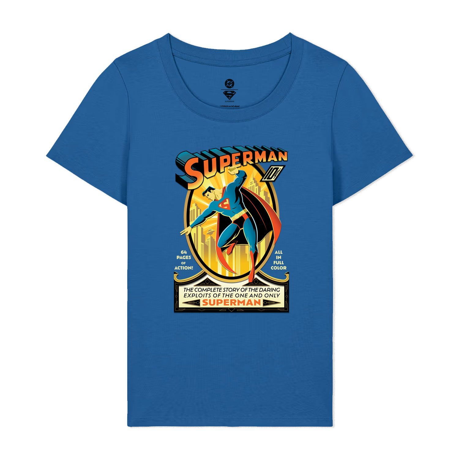 Royal Blue Printed T-shirt Front