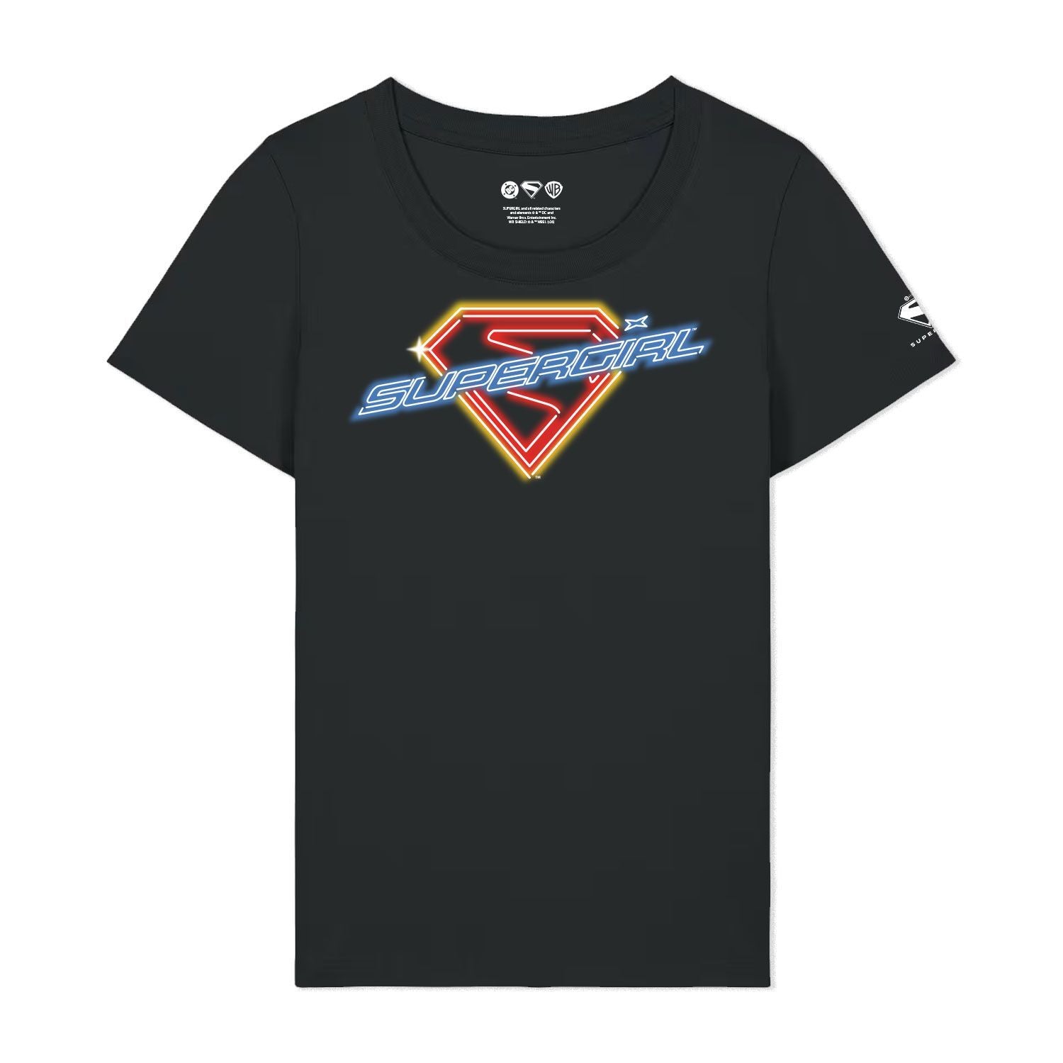 Black Printed T-shirt Front