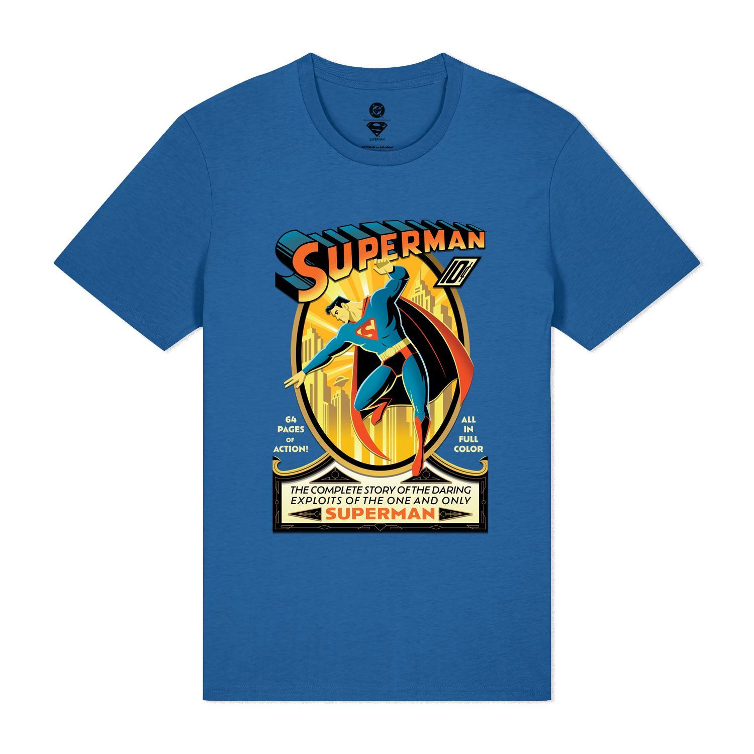 Royal Blue Printed T-shirt Front