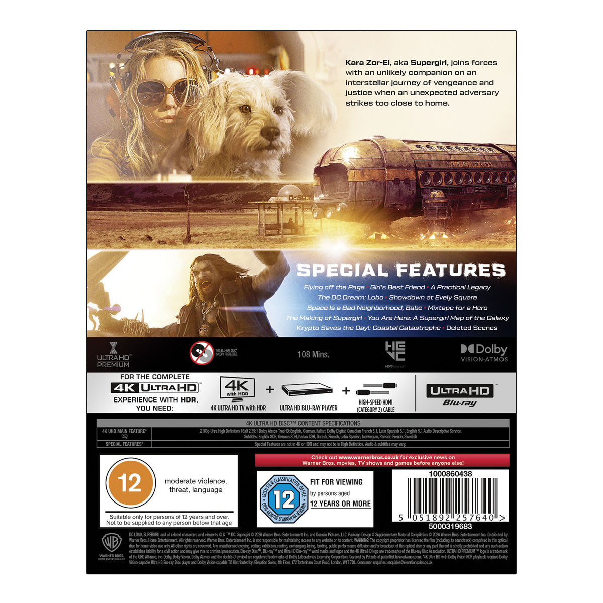 Supergirl (2026) 4K Ultra HD Blu-ray EV-DC Comics