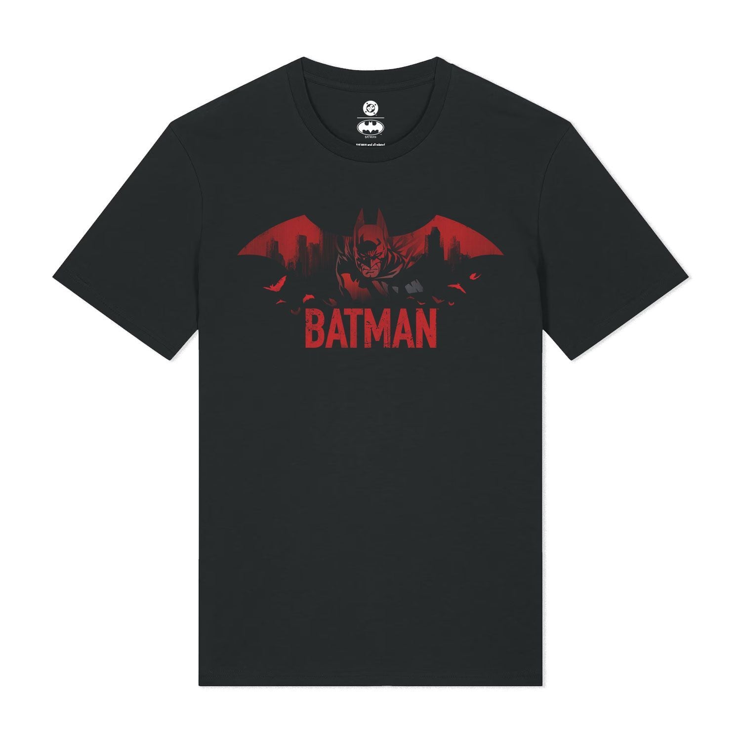 Black Printed T-shirt Front
