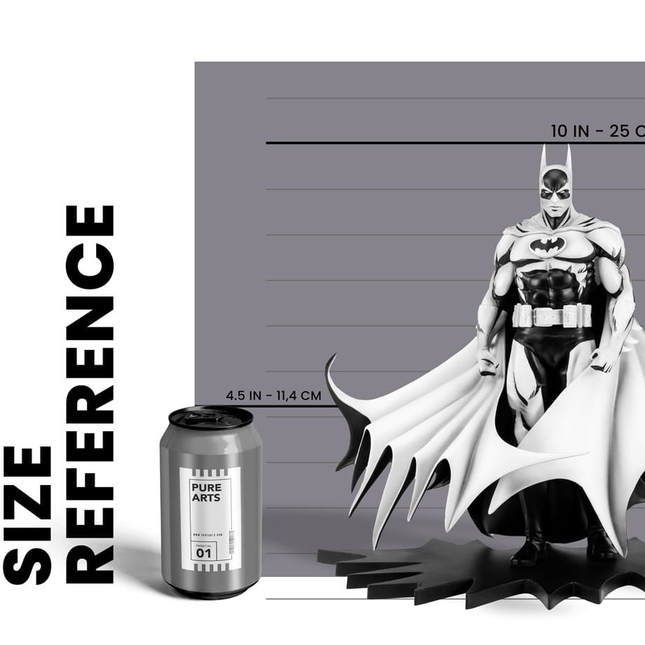 Batman PureArts 1:8 Scale Monochrome Figure