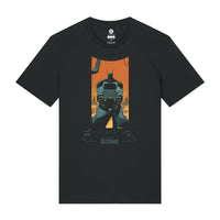 Black Printed T-shirt Front