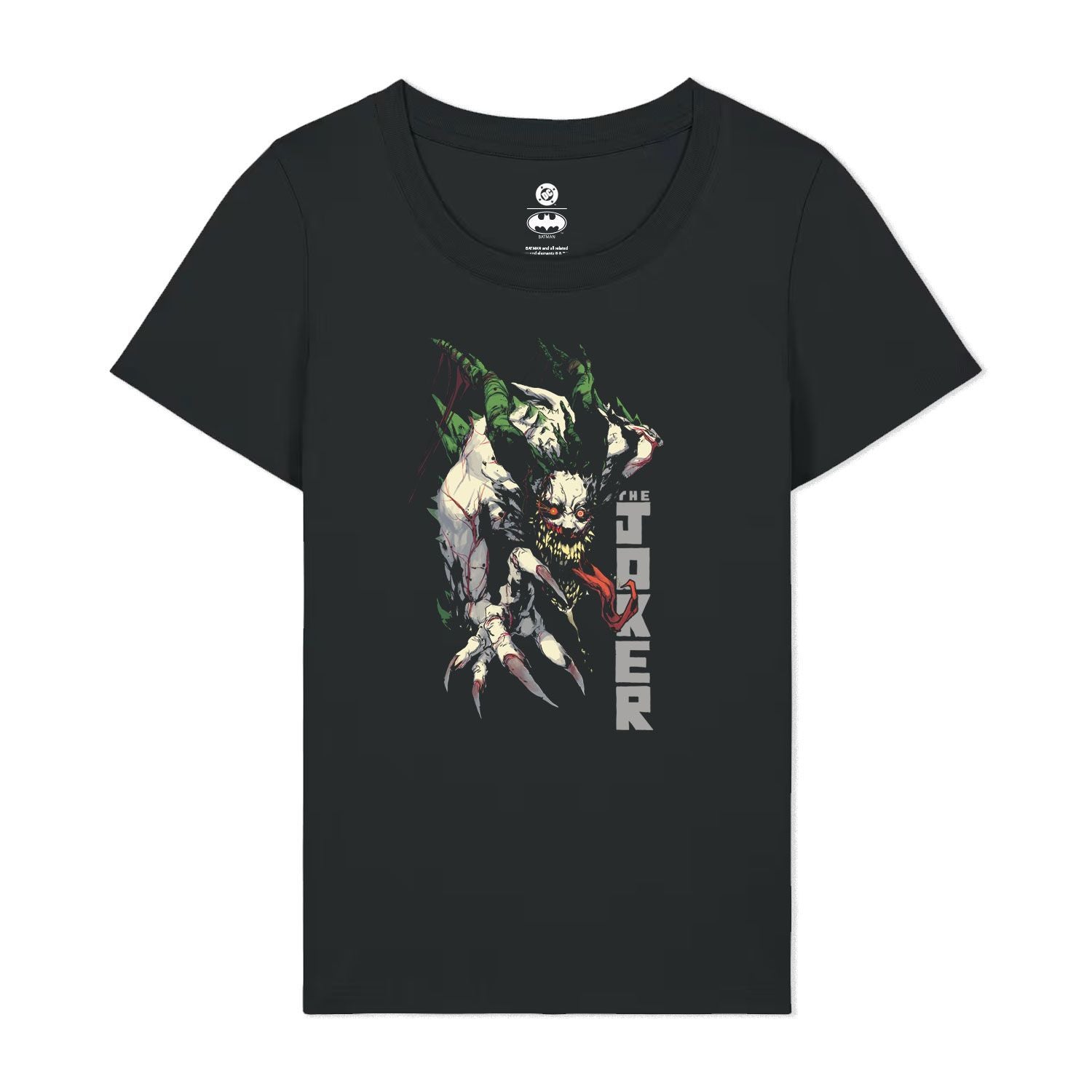 Black Printed T-shirt Front